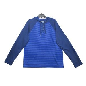 Tony Hawk Blue Striped Casual Pullover Hoodie Mens Size Extra‎ Large